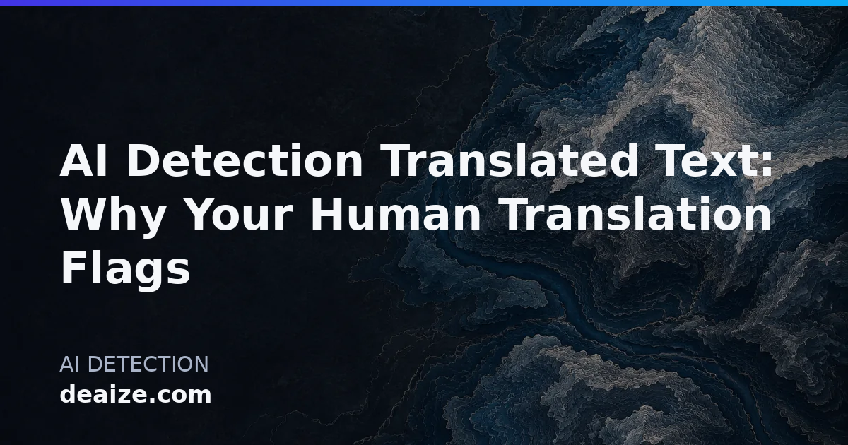 AI Detection Translated Text: Why Your Human Translation Flags