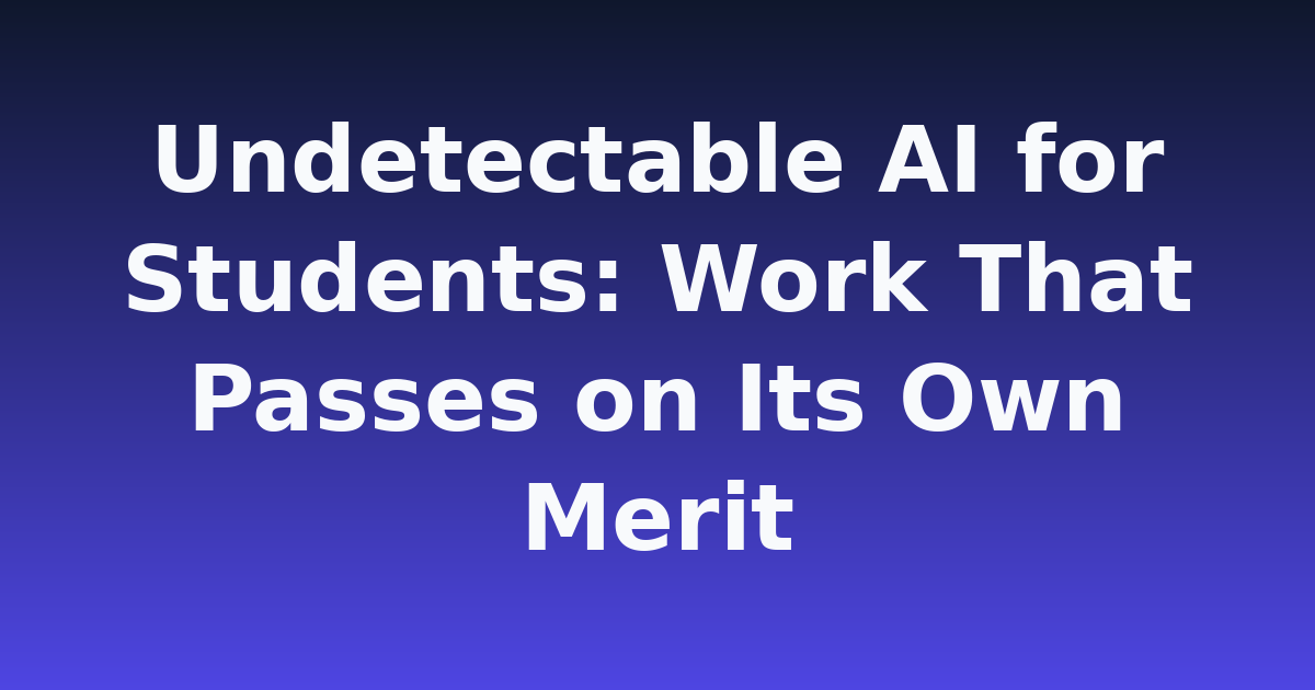 AI-Assisted Writing for Students: Staying Inside the Rules