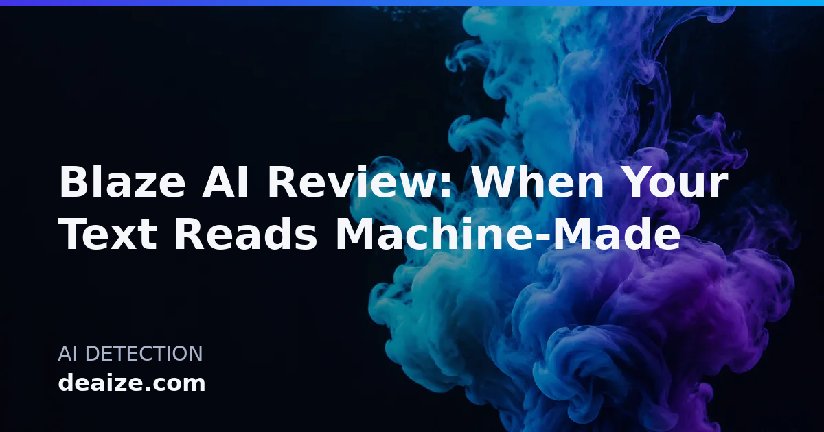 Blaze AI Review: When Your Text Reads Machine-Made