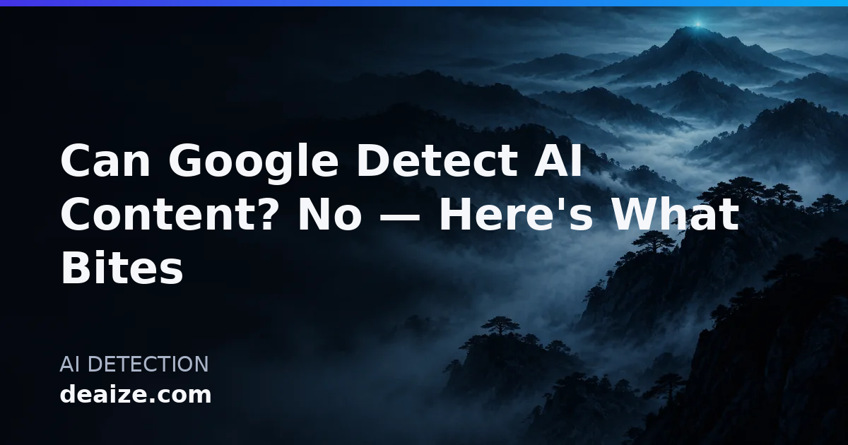 Can Google Detect AI Content? No — Here's What Bites