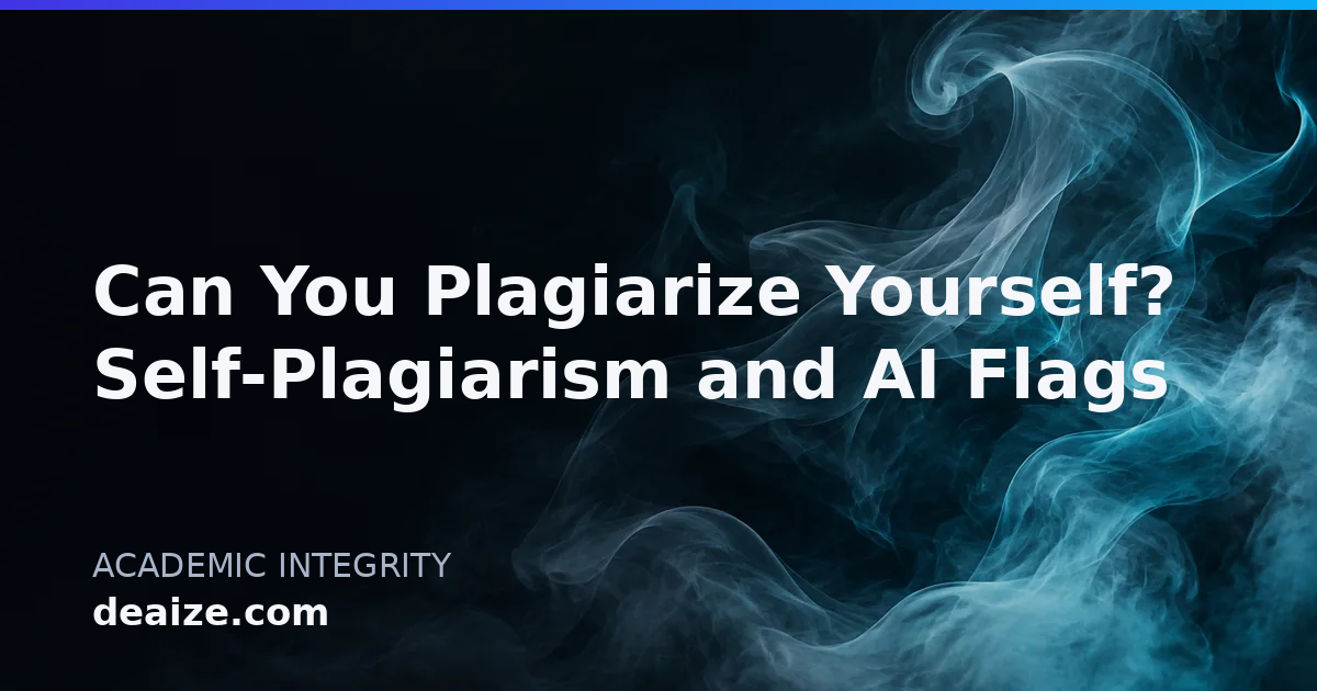 Can You Plagiarize Yourself? Self-Plagiarism and AI Flags