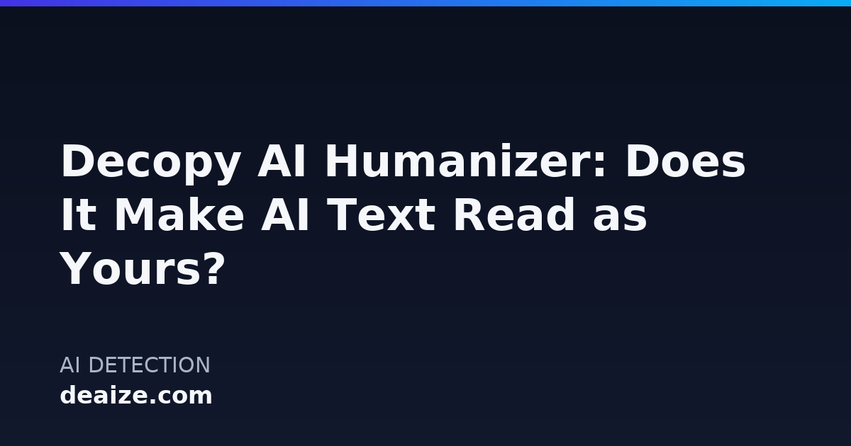Decopy AI Humanizer: Does It Make AI Text Read as Yours?
