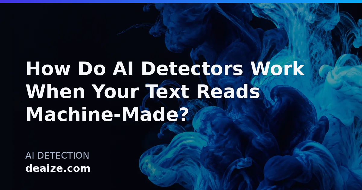 How Do AI Detectors Work When Your Text Reads Machine-Made?