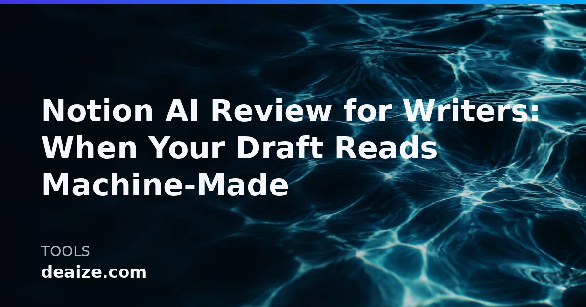 Notion AI Review for Writers: When Your Draft Reads Machine-Made