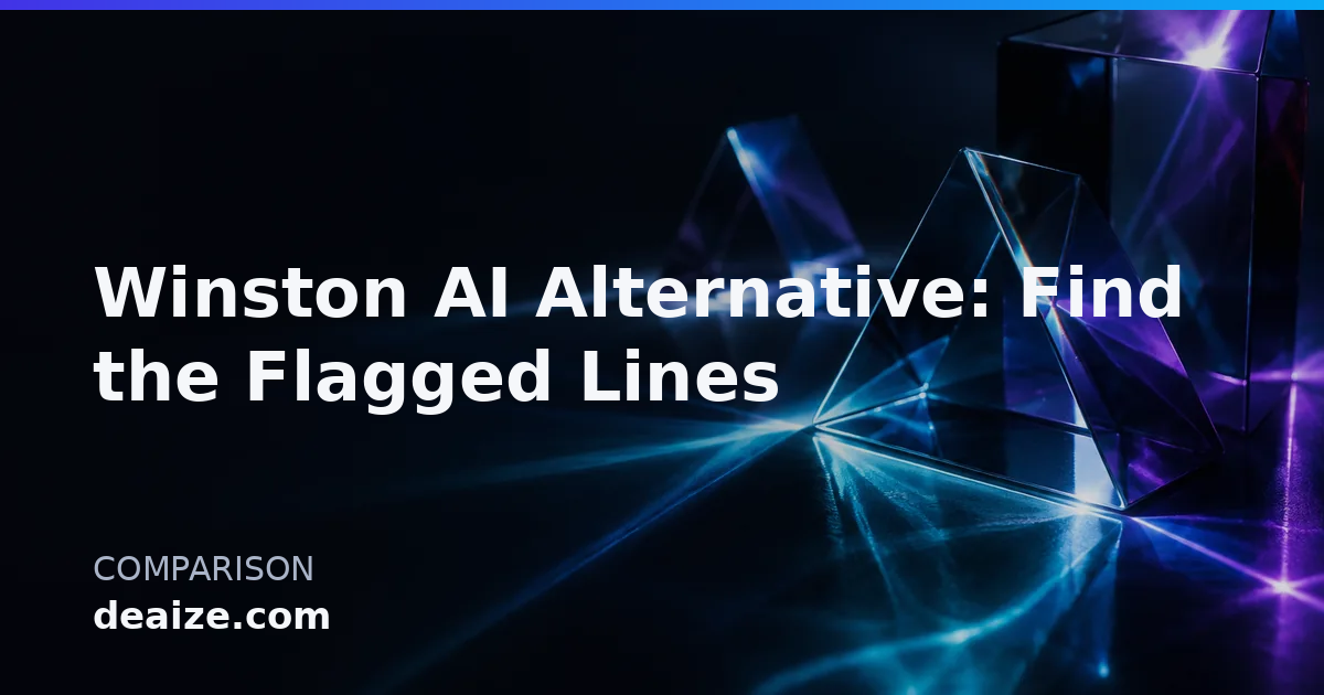 Winston AI Alternative: Find the Flagged Lines